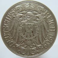 LaZooRo: Germany 25 Pfennig 1909 D XF - 25 Pfennig