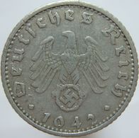 LaZooRo: Germany 50 Pfennig 1942 F VF - 50 Reichspfennig