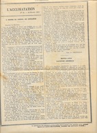 Journal Bi-hebdomadaire Des éleveurs - L'Acclimatation N° 22 Du 20 Février 1923 - Altri & Non Classificati