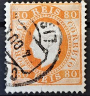 PORTUGAL 1870/84 - Canceled - Sc# 44 - 80r - Oblitérés