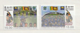 Sri Lanka ICC World Cricket Cup 2007 - Runners-up MNH 2v - Sri Lanka (Ceylon) (1948-...)
