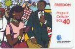 CARAIB : CAR01 EC$40 FREEDOM Man+woman  (no Exp.) USED Exp: NO. EXP. - Virgin Islands