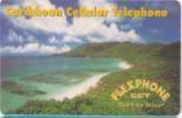 CARAIB : CAR11 $20    FLEXPHONE Seaside+land USED - Vierges (îles)