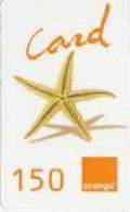 CARAIB : CAR40 150 ORANGE Card Seastar USED Exp: 30/04/02 - Jungferninseln (Virgin I.)