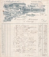 77 Entrepôt à VILLENOY Près MEAUX - Facture Illustrée (1910) Henri CHOQUET - Pour Francourt à OISSERY - Villenoy