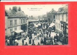 80 OISEMONT Cpa Animée Le Marché Aux Oeufs  Edit Delmas - Oisemont