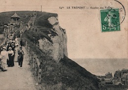 Le Tréport (Seine-Inférieure) - L'Escalier Des Falaises - Edition Ancre Marine - Carte Animée N° 54 Bis - Le Treport