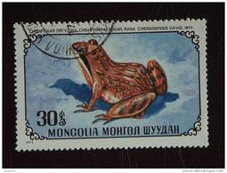 Mongolië Mongolia Kikker Grenouille Yv 633 O - Grenouilles