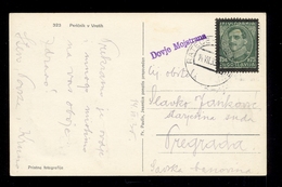 Kingdom Of Yugoslavia - Postcard Sent To Pregrada Cancelled By T.P.O. RATEČE-JESENICE - Other & Unclassified