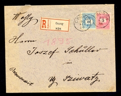 Serbia - Letter Sent By Registered Mail From Čuruga 10.05. 1895. Excellent Quality Of Cancels, Arrival On The Reverse. - Servië