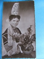 1950 Bonne Année Format "mignonnette" Carte-photo Fillette Coiffe Costume Bigouden Ed REMA Quimper - New Year