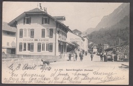 CPA  Suisse, SAINT GINGOLPH, Douane, 1904 - VS Valais