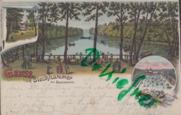 LITHOGRAPHIE: Gruss Vom Blechhammer Bei Kaiserslautern, Pfalz, Um 1896, Hammersee, Gasthaus, Eisbahn, Bahnpost-St. - Zweibruecken