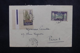 GABON - Affranchissement Plaisant De Lambarene Sur Enveloppe Pour Paris En 1935 - L 52117 - Storia Postale