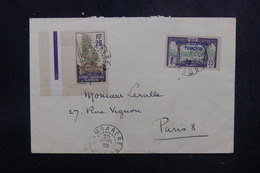 GABON - Affranchissement Plaisant De Lambarene Sur Enveloppe Pour Paris En 1935 - L 52117 - Covers & Documents