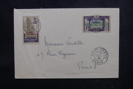 GABON - Affranchissement Plaisant De Port Gentil Sur Enveloppe Pour Paris En 1934 - L 52120 - Briefe U. Dokumente