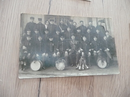 Carte Photo Militaires Militaria F.IMbert La Demi Lune Fanfare Militaire - Personnages