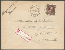 N°675 - 3Fr25 Léopold III Col Ouvert Obl. Sc BRUXELLES 16b Sur Lettre Recommandée Du 27-12-1944 Vers La Ville - 15133 - 1934-1935 Leopold III.