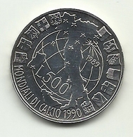 1989 - Italia 500 Lire Argento - Mondiali Calcio - Senza Confezione     ----- - Gedenkmünzen