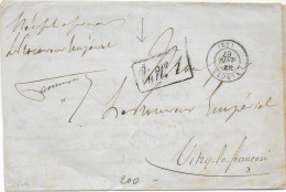 1867 - LETTRE En FRANCHISE Du COMMISSARIAT De ST NICOLAS - MARQUE VERIFICATION "Vu N°1" ! +T15 NANCY MEUTHE ET MOSELLE - Cartas Civiles En Franquicia