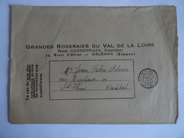 FRANCE Bande Imprimé Grandes Roseraies Du Val De La Loire à St Flour Cachet IMPRIMES PP ORLEANS 30/03/1928 VOIR - 1921-1960: Moderne