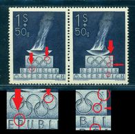 1948 London Olympics,Austria,854,MNH,Error/4:Dot Over"P"/other Extra Sports - Sommer 1948: London