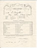 Bulletin Scolaire , Pensionnat Des Frères Des écoles Chrétiennes ,NIORT , 1891 ,frais Fr 1.65 E - Ohne Zuordnung