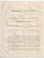 Présentation , Pensionnat Des Frères Des écoles Chrétiennes ,NIORT  ,frais Fr 1.75 E - Unclassified