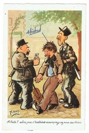 CPA - Humour - Violoniste - Marée Chaussée - Illustrateur Xav - Politie-Rijkswacht