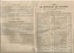 Sinistres De 1888 , LA MUTUELLE DE POITIERS, 1989 ,4 Pages ,frais Fr 1.65 E - Unclassified