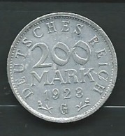 Germany / Weimar Republic / 1923 G / 200 Mark - Pieb 22609 - 200 & 500 Mark