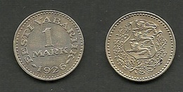 ESTLAND Estonia 1 Mark 1926 Coin Münze - Estonia