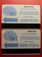 IVORY COST - First Issue 2500 Et 5000 FCFA ONT Logo Cote D' Ivoire - Autelca  (BA0220.2 - Côte D'Ivoire