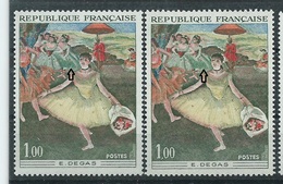 [31] Variété :  N° 1653 Degas Robe Vert-jaune Au Lieu De Vert Foncé + Normal  ** - Neufs