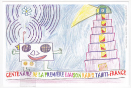 Polynésie Française / Tahiti - Carte Postale Prétimbrée à Poster / Janvier 2016 - Centenaire De La Liaison Radio - Unused Stamps