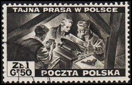 1943. 2WW. London. 1.50 Z TAJNA PRASA W POLSCE. (Michel 375) - JF320497 - Gouvernement De Londres (exil)