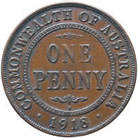 LaZooRo: Australia 1 Penny 1918 XF / UNC - Penny