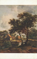 Art Card The Water Mill  Colored By Meindert Hobbema Born In Amsterdam .Le Moulin à Eau. Edit Lapina - Water Mills