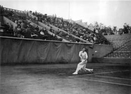 ROLAND GARROS 1938 DONALD BUDGE PHOTO 17 X 12 CM TIRAGE DU JOURNAL L'EQUIPE - Altri & Non Classificati