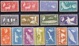 SOUTH  GEORGIA - LOT - WHALE - DEER - WILDLIFE - *MLH - 1963 - Faune Antarctique