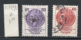 Italie - Italy - Italien 1976 Y&T N°1257 à 1258 - Michel N°1522 à 1523 (o) - Monnaie Syracusaine - 1971-80: Usati