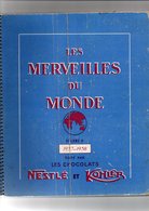 ALBUM CHROMOS (VIDE) LES MERVEILLES DU MONDE VOLUME 4 1957/58 - Sammelbilderalben & Katalogue