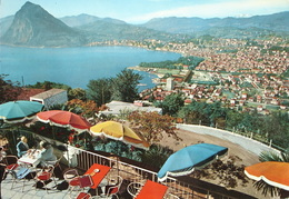 LUGANO Hotel Montefiore Bungalow Gel. 1960 Stempel Bahn Taverne-Torr. - Other & Unclassified