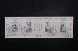 FRANCE - Carnet De 4 Portes Timbres Révolution Française - Émis Lors De L 'Exposition De 1989 Avec Oblitération- L 52202 - Other