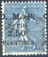 Syrie - O.M.F Syrie N°87 - Surcharge Déplacée - (F625) - Gebraucht