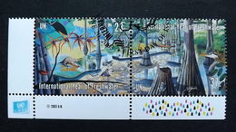 UNO-New York 929/0 Oo/ESST, Internationales Jahr Des Süßwassers, Tropische Flusslandschaft Mit Mangrovensumpf - Used Stamps