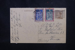 ITALIE - Entier Postal + Compléments De Genova Pour La Tunisie En 1928 , Affranchissement Plaisant - L 52240 - Stamped Stationery