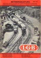 Catalogue L.G.B. LGB 1975 BETRIEBSANLEITUNG Manuale Di Istruzioni - Allemand