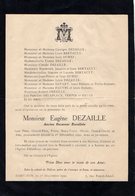 VP16.806 - HARFLEUR 1930 - Faire - Part De Décès De Mr Eugène DEZAILLE Ancien Receveur Buraliste - Décès