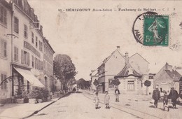 BA / HERICOURT (80) Faubourg De Belfort (Hôtel De La Poste) Animée - Other & Unclassified
